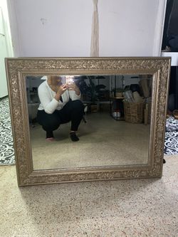GOLD ANTIQUE MIRROR