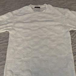 authentic LV white monogram towel t shirt