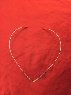 Silver bangle necklace
