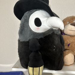 Plague doctor plush stuffed animal toy