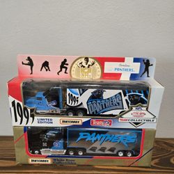 Carolina Panthers Football Tractor Trailor Collectable Trucks