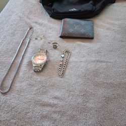 The Ring, necklace, bracelet, earrings. Wallet,ring