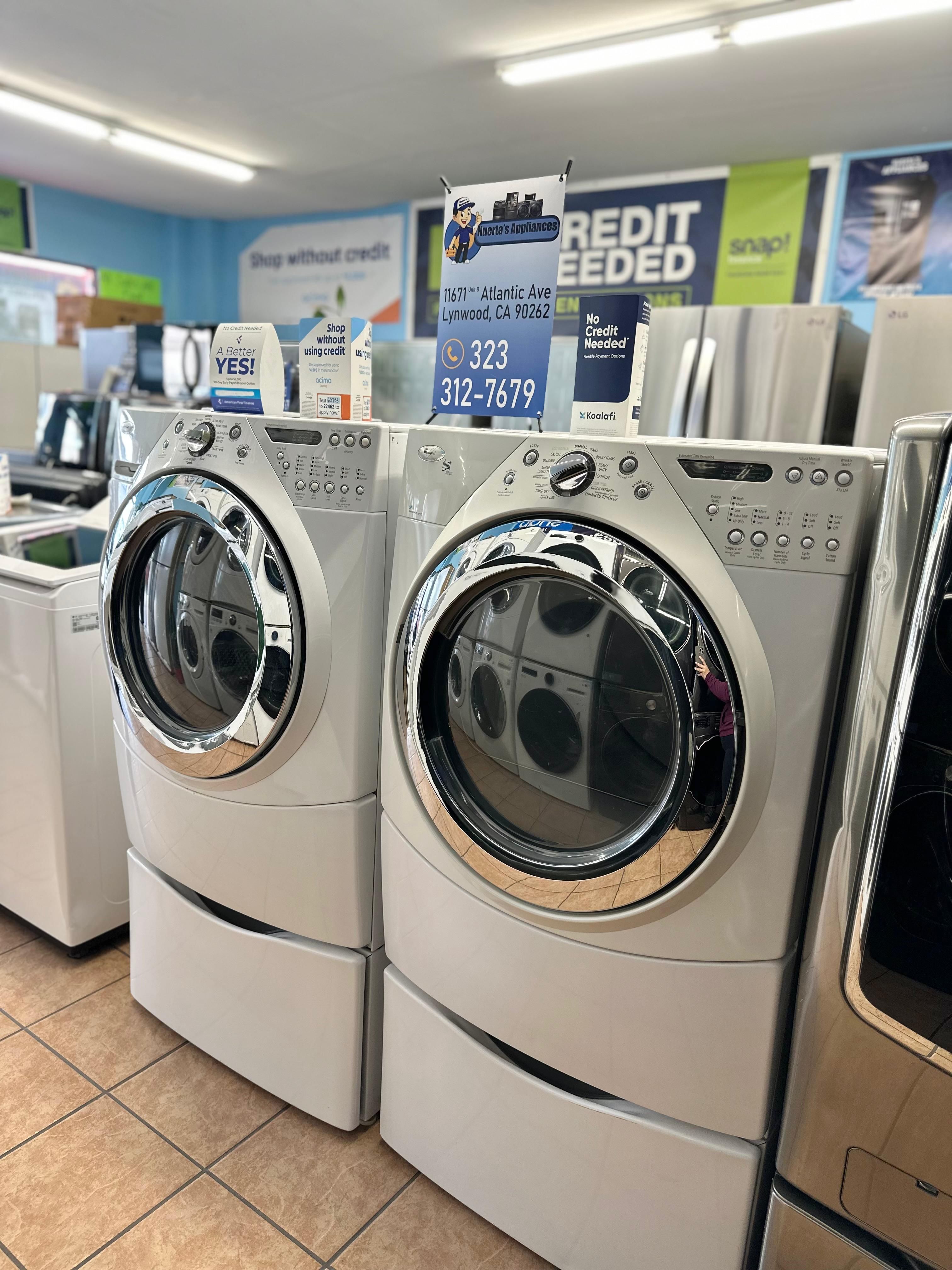 🌟SALE OF THE DAY🌟 Whirlpool Frontload Washer and Dryer Set with Pedestal