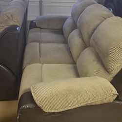 Reclining Couch & Loveseat Set