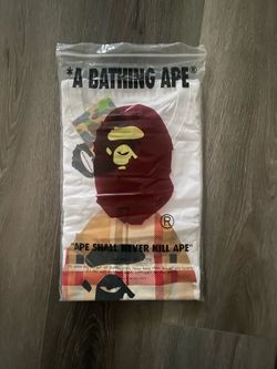 Bape w/ Burberry white  size M