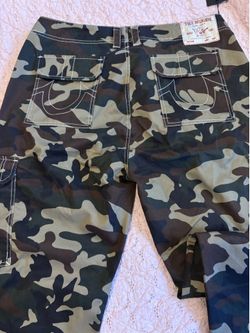True religion camo cargo