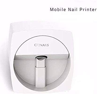 O2 Nails Printer 3D Portable Painting Machine Automatic Mobile Wireless Transfer Digital All-intelligent Nail Printers V11 Model (White