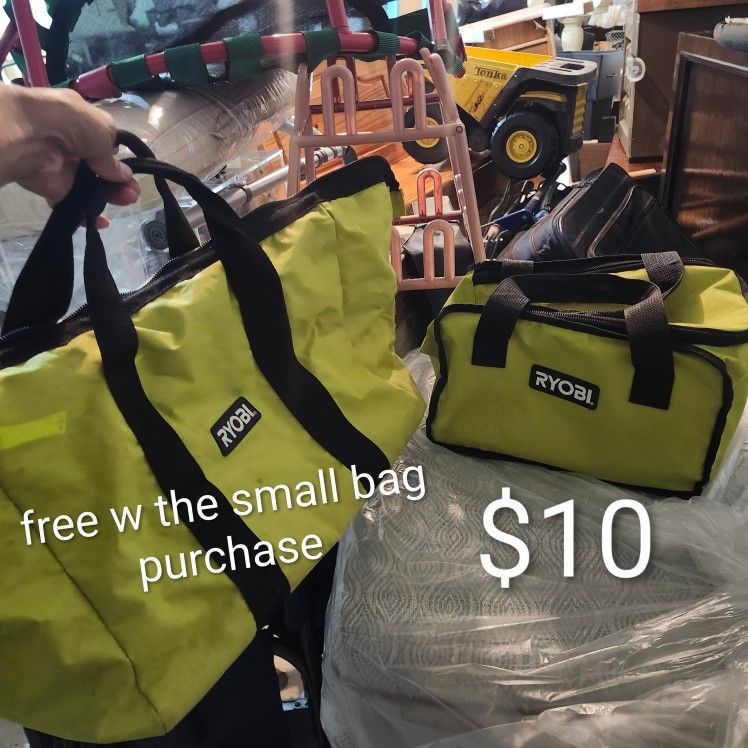 $10 For The Small Ryobi Bag Tool Bag And Bonus Free Large Bag