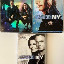 Lot of 3 CSI New York: The Complete 1, 2 & Final Season (DVD, Total 18-Disc Set)