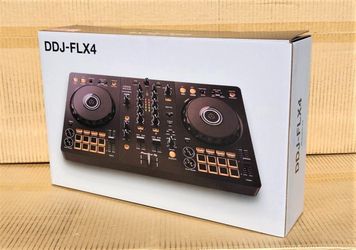Pioneer DJ DDJ-FLX4 Rekordbox & Serato Controller Labtop Cellphone Tablet 2 Channel Mixer FLX4 🚨 Payment Options Available 🚨 No Credit Needed 🚨 