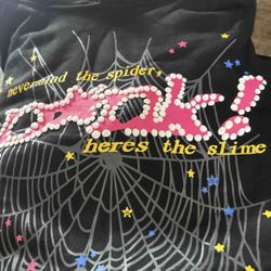 BLACK SP5DER HOODIE 