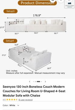 Boneless couch