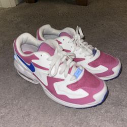 Nike Air Max 180 Trainers In White And Pink 