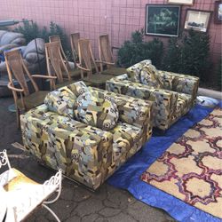 Milo Baughman Style Lounge Chairs