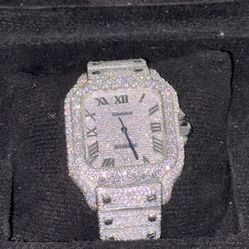 Moissanite Santos  Watch