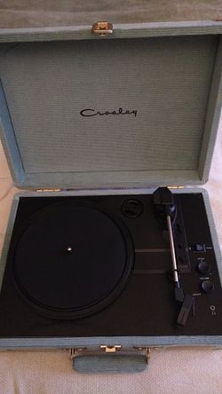 RARE CORDUROY CROSLEY CR8005U-SE1 BLUETOOTH PORTABLE CRUISER RECORD PLAYER TURN TABLER