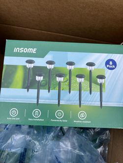 Pack Of 8 Solar Walk Path Lights