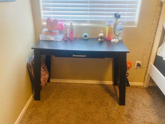 Black desk
