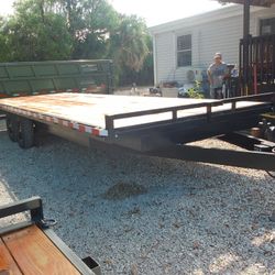 Worldwide 8.5 x 24 Flatbed Trailer 14k