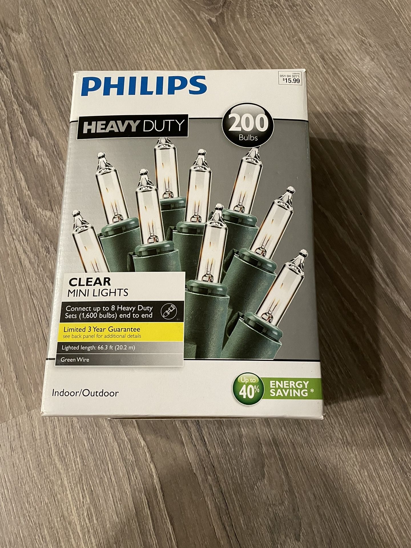 Christmas Lights- Mini 200 Bulbs NEW