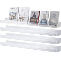 Acrylic Floating Bookshelf 