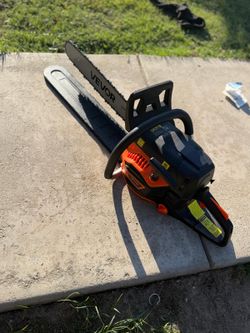 VEVOR
62 cc Gas Chainsaw, 20-in., 3.8 HP, Non-Slip Handle, Dual Fuel Tanks, for Wood Cutting, Tree Trimming, and Land Clearing