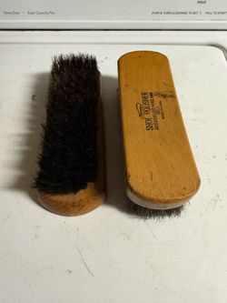 BOTH Shoe Shine Brush Brushes BOTH FOR