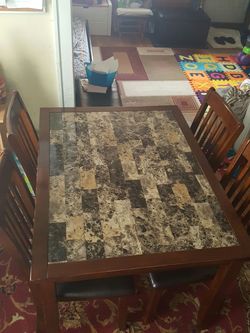 Dining table with 4 chairs