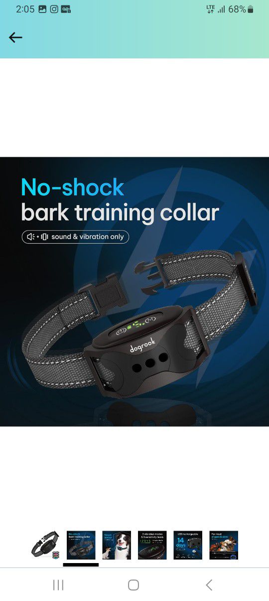 Black Bark Collar Dog
