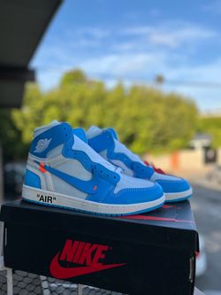 Off-White x Jordan 1 blue, new, size 10