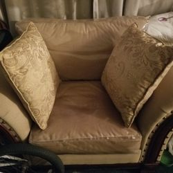 Like New With Plastic Covered Heavy Duty Couches 