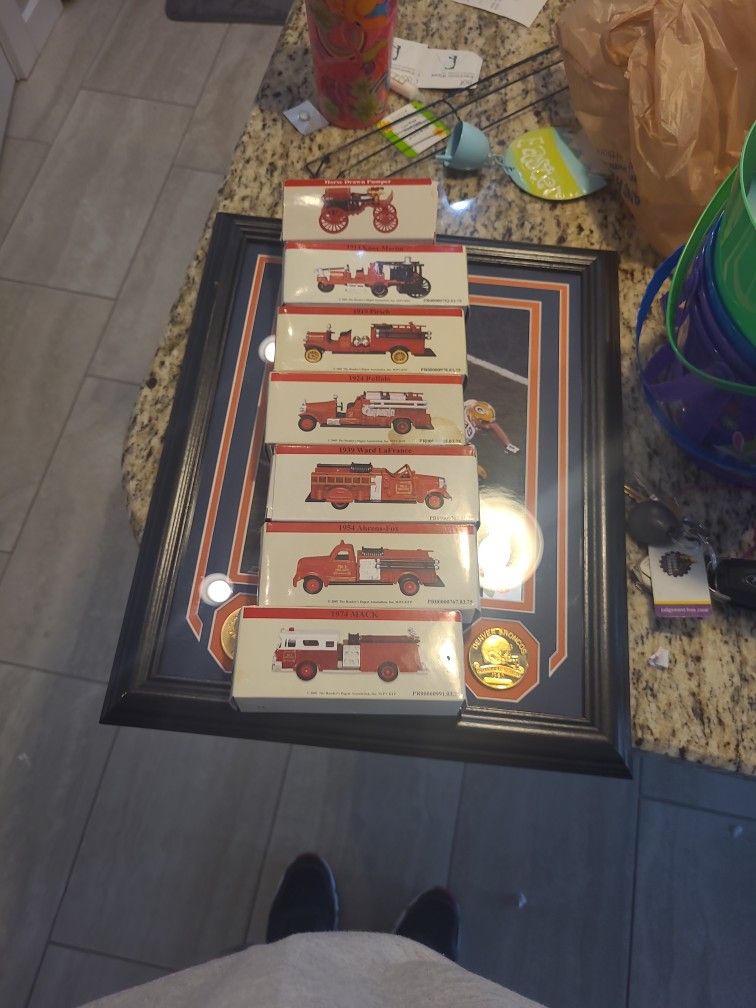7 Vintage Firetrucks All Never Played With Perfect Condition So ARE The Boxes