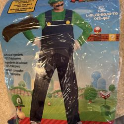 Super Mario Luigi Halloween Costume (size: large)
