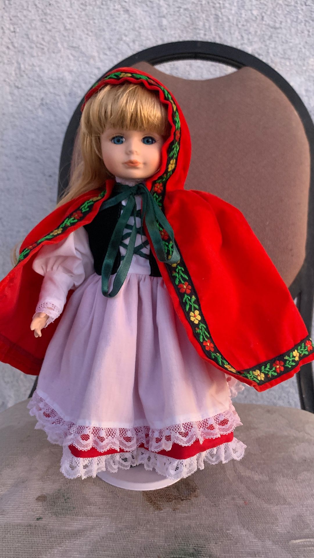 Little Red Riding Hood Porcelain Doll