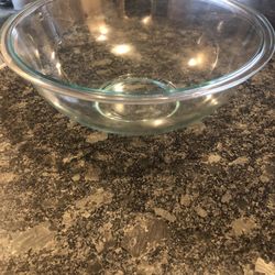 Glass Salad Bowl And Pie Pyrex