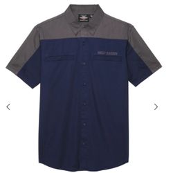 HARLEY-DAVIDSON SHORT SLEEVE BUTTON UP