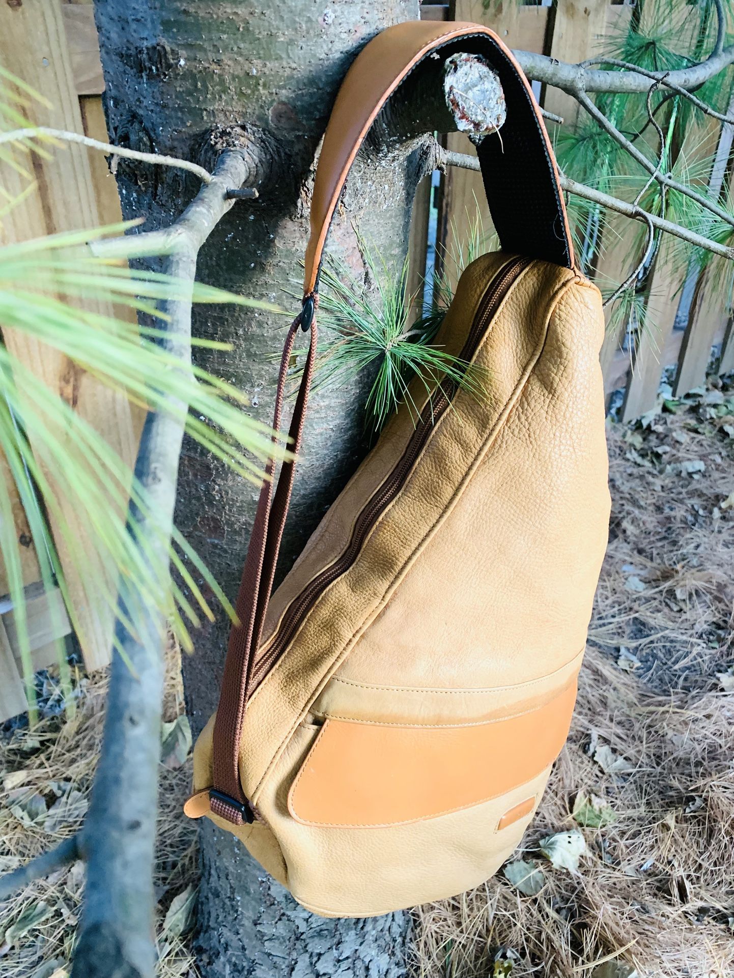 L.L. Bean Back Sling Bag (Men’s & Women’s)- Made of Genuine Leather.