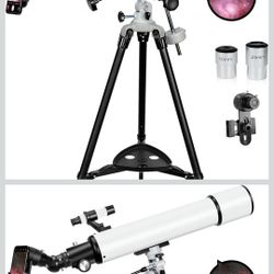 90mm Aperture 700mm High Powered Telescope for Beginners