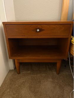 Wood end table
