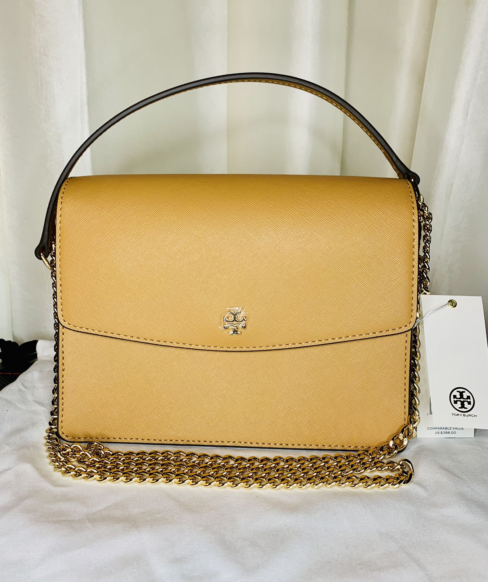 Tory Burch Emerson Combo Navy Saffiano Leather Cross Body Bag AED 899 Free  Delivery across UAE 