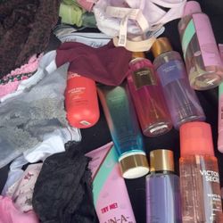 Victoria Secret Variety Of Lotions, Sprays And panties