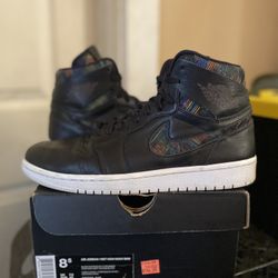 Jordan 1 Retro Flyknit "Black History Month" - Size 8.5