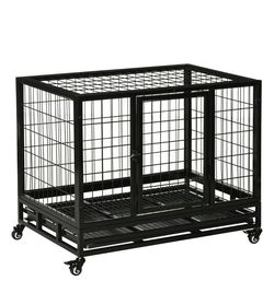Dog Cage with Wheels