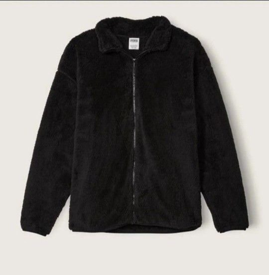 Pink- Teddy Full-zip Jacket(XXL)