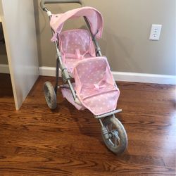 Kids Doll Double Jogging Stroller