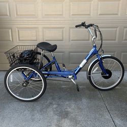 Sun Bicycles E350 Electric Trike Tricycle 24" w/ Extras