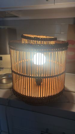 far eastern handicraft lamp