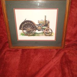 Vintage Waterloo John Deere Tractor Print
