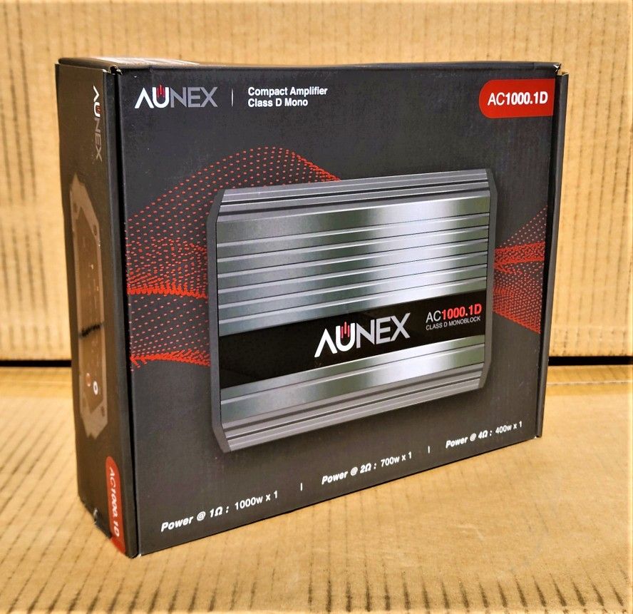 Aunex Compact Power Amplifier 2000 Watts Subwoofer Amp With Bass Knob Control AC1000.1D 🚨 Payment Options Available 🚨 No Credit Needed 🚨