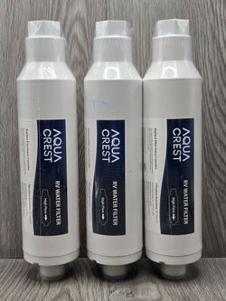 AQUA Crest RV Water Filter Lot Of 3 Brand New Sealed